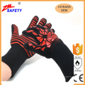 Aramid Cotton Safety Unisex Grill Ofen Handschuhe Großhandel Silikon Topflappen mit fünf Finger